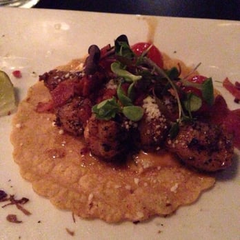 Cork & Fork - Shrimp Street tacos. Awesome - New American Near Me - Indio, California Cork & Fork - Shrimp Street tacos. Awesome - New American Near Me - Indio, California