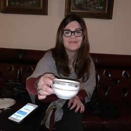 Serving wine in a tea cup. Different but fun. Serving wine in a tea cup. Different but fun.