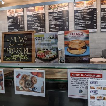 The Great American Bagel - Front counter and menus - Bagels Near Me - Chicago, Illinois The Great American Bagel - Front counter and menus - Bagels Near Me - Chicago, Illinois