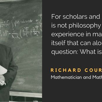Math Vault Tutoring - Richard Courant -- On the Philosophy of Mathematics - Test Preparation Near Me