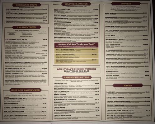 Menu photo 8 Tully's Good Times - Clarks Summit Clarks Summit, PA Menu photo 8 Tully's Good Times - Clarks Summit Clarks Summit, PA