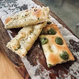 Focaccia alle cipolle (onion) and Focaccia alle olive Focaccia alle cipolle (onion) and Focaccia alle olive