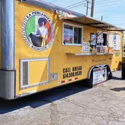 a yellow food truck a yellow food truck