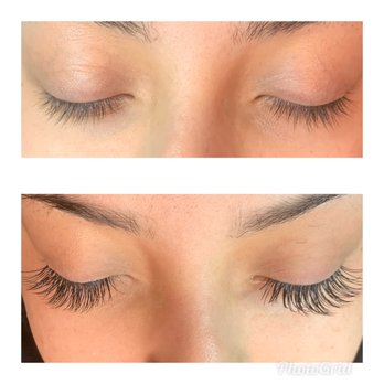 Desirable Beauty - Before and After lash extensions - Eyelash Service Near Me - Santa Fe, New Mexico