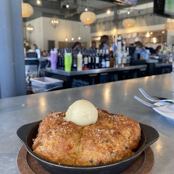 Kitchen Social - Cheddar Scallion Biscuits with Honey Butter - Cocktail Bars Near Me - Beachwood, Ohio