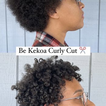 Be Kekoa - My before and after curly cut - Hair Salons Near Me - Temecula, California