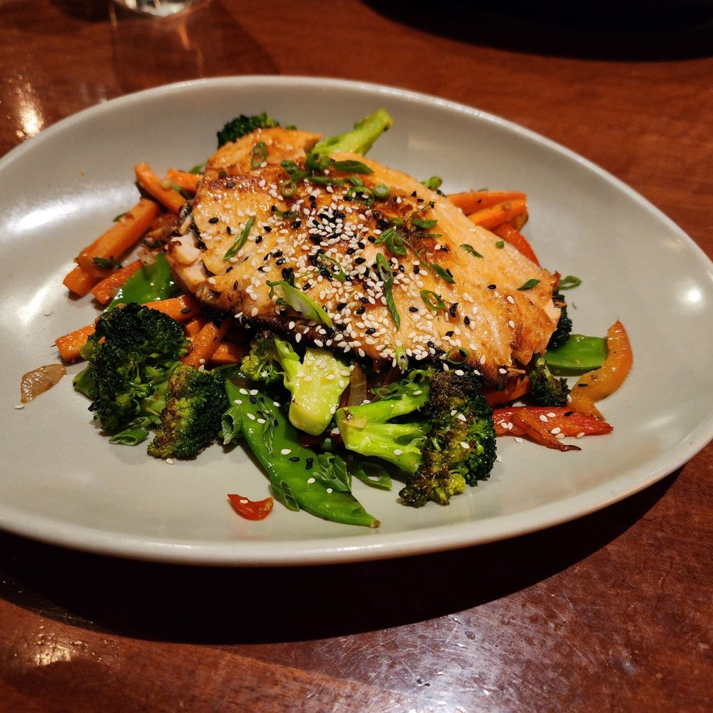 CRAVE - Miso Salmon with veggies - American Near Me - Bloomington, Minnesota CRAVE - Miso Salmon with veggies - American Near Me - Bloomington, Minnesota