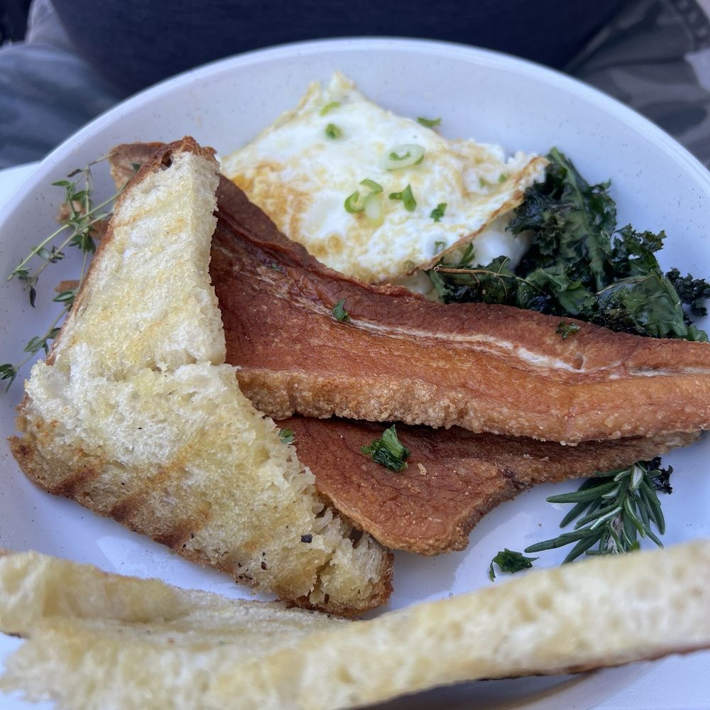 Full Circle Kitchen and Sound - Pork Belly and Egg (1 Egg) and this was about $17 - Breakfast & Brunch Near Me - Covina, California Full Circle Kitchen and Sound - Pork Belly and Egg (1 Egg) and this was about $17 - Breakfast & Brunch Near Me - Covina, California