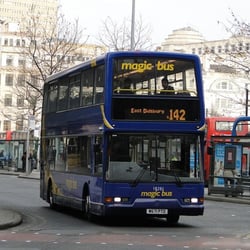 Magic Bus - Magic Bus 142 service to East Didsbury, going via Manchester University and the Central Hospital
Photo from Wikimedia Commons