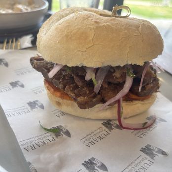 Pukara on the Beach - Pork sandwich!! - Peruvian Near Me - Deerfield Beach, Florida Pukara on the Beach - Pork sandwich!! - Peruvian Near Me - Deerfield Beach, Florida
