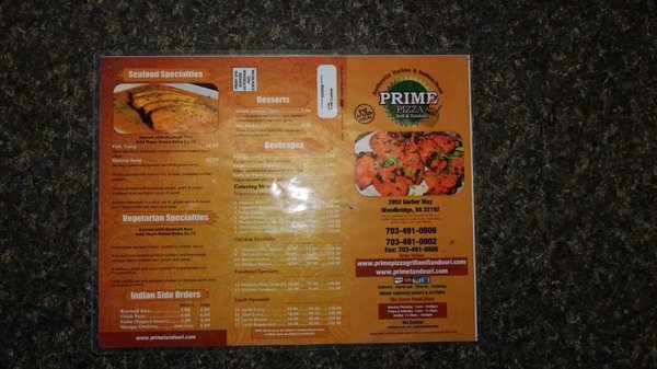 Menu photo 2 Prime Pizza & Grill Woodbridge, VA