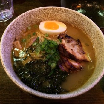 Tamashii Ramen - Shoyu Ramen- soy based broth topped with chasyu, memma, egg, scallion and seaweed - Ramen Near Me - Astoria, New York Tamashii Ramen - Shoyu Ramen- soy based broth topped with chasyu, memma, egg, scallion and seaweed - Ramen Near Me - Astoria, New York