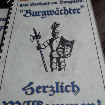 Restaurant Burgwächter - The menu is quite revealing - Bavarian Near Me - Nuremberg, BY Restaurant Burgwächter - The menu is quite revealing - Bavarian Near Me - Nuremberg, BY
