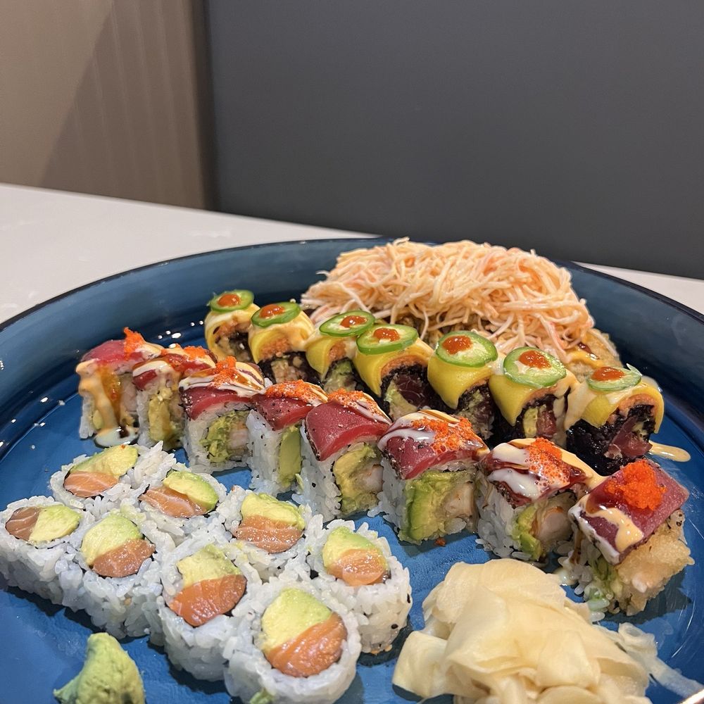 Sushi Hana Rincon - From the back - lava roll, magic roll, black angel, and salmon Avo - Sushi Bars Near Me - Rincon, Georgia Sushi Hana Rincon - From the back - lava roll, magic roll, black angel, and salmon Avo - Sushi Bars Near Me - Rincon, Georgia