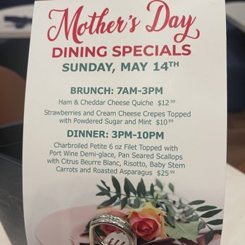 Legends Bay Casino - A lovely Mother's Day Dinner Special.  Yes Please! - Casinos Near Me - Sparks, Nevada