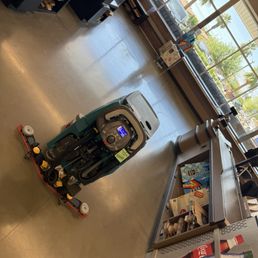 ALDI - Cleaning equipment just abandoned in the way of self checkout. NOT ADA compliant. - interior - Grocery Near Me - Coachella, California