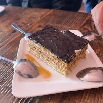 Georgian Cheese Boat - Chocolate honey cake - Georgian Near Me - San Francisco, California