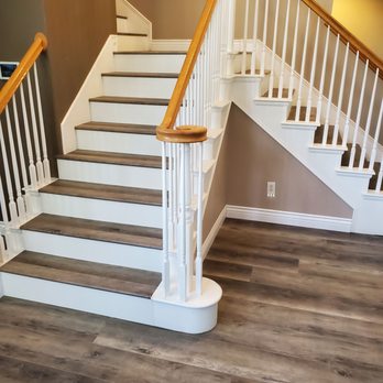 Budget Flooring - a staircase in a home - Flooring Near Me Budget Flooring - a staircase in a home - Flooring Near Me