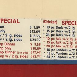 Lisa's Chicken - Menu