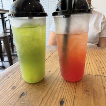 OONA Boba House - Green grape tea and strawberry mango mojiteo - Bubble Tea Near Me - Claremont, California OONA Boba House - Green grape tea and strawberry mango mojiteo - Bubble Tea Near Me - Claremont, California