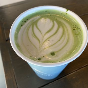 Monk & Mongoose - Lone Tree - Mint green matcha latte - Coffee & Tea Near Me - Lone Tree, Colorado
