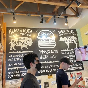 Twisted Root Burger - Wall Art Info (find the menu on your phone) - Burgers Near Me - Bedford, Texas