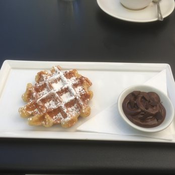 Chambar - Waffle with chocolate - Belgian Near Me - Vancouver, British Columbia