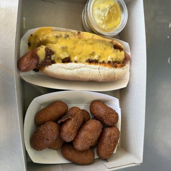 Nathan's Famous - Chili Cheese Dog and Corn Dog Nuggets - Hot Dogs Near Me - Brooklyn, New York