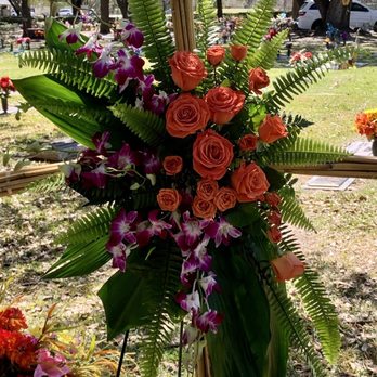 Flowers For You - River Cane Cross standing spray - Florists Near Me - Hous-n, Texas Flowers For You - River Cane Cross standing spray - Florists Near Me - Hous-n, Texas