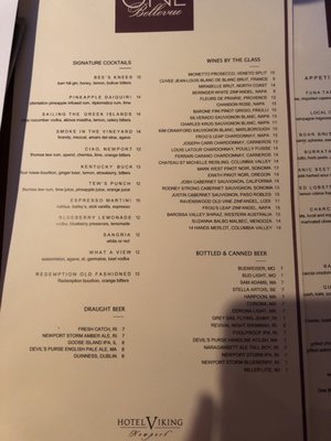 Menu photo 7 One Bellevue Newport, RI Menu photo 7 One Bellevue Newport, RI