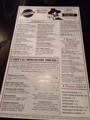 Menu photo 5 Hood's BBQ Unionville, PA Menu photo 5 Hood's BBQ Unionville, PA