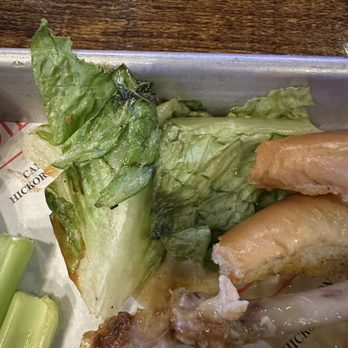 Sidelines Grille - Wilted lettuce in my sons burger. That they took back added cheese then microwaved. The sides of the buns were hard as a rock. - Sports Bars Near Me - Marietta, Georgia