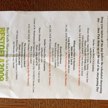 Perfect Edge Knife Sharpening - Most recent price list.... - Knife Sharpening Near Me Perfect Edge Knife Sharpening - Most recent price list.... - Knife Sharpening Near Me