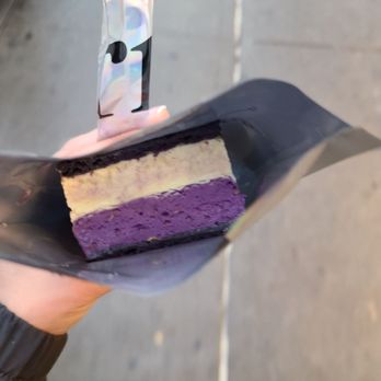 Supermoon Bakehouse - Ube pandan ice cream sandwich (amazing but hard to get out of packaging) - Bakeries Near Me - New York, New York