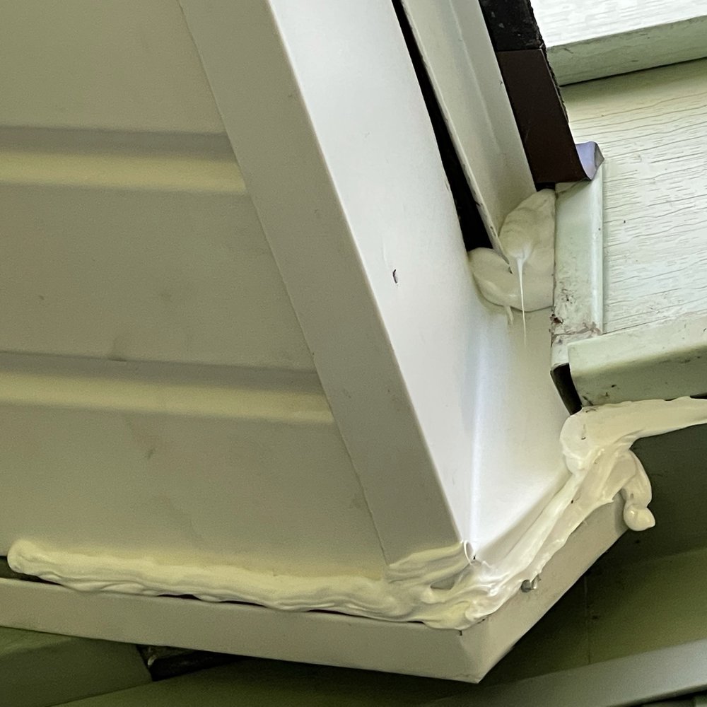 Dyer Solutions - So much silicone! - Roofing Near Me - Akron, Ohio Dyer Solutions - So much silicone! - Roofing Near Me - Akron, Ohio