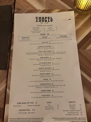 Menu photo 7 Chapel Street Chicago, IL