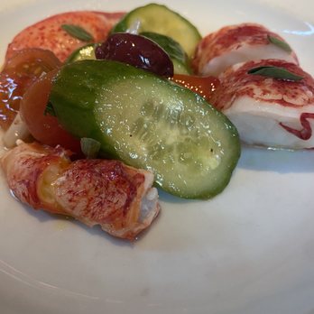 Le Coucou - greek salad with half portion lobster - French Near Me - New York, New York Le Coucou - greek salad with half portion lobster - French Near Me - New York, New York