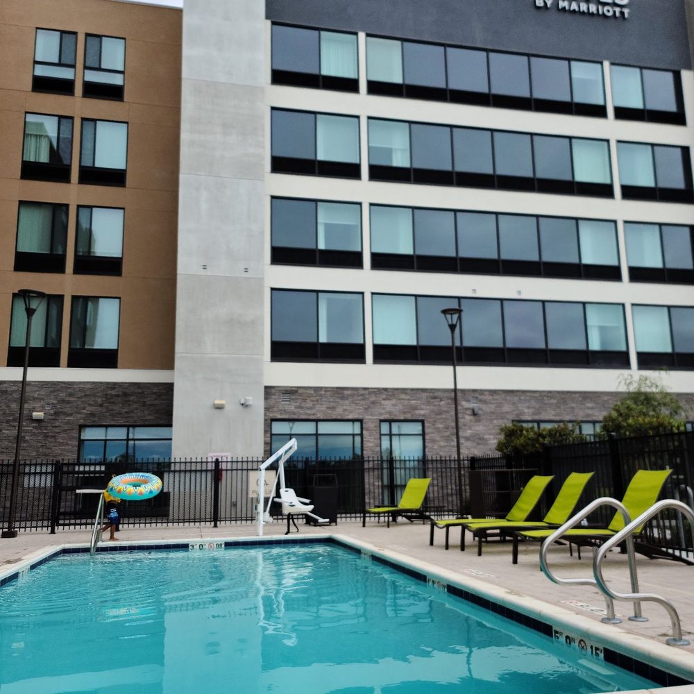 Pool and hotel