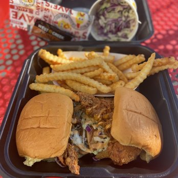 Dave's Hot Chicken - My delicious order!!! - Chicken Shop Near Me - Seal Beach, California