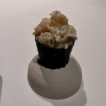 Oriole - Butter poached King Crab from Santa Barbara wrapped in nori - New American Near Me - Chicago, Illinois