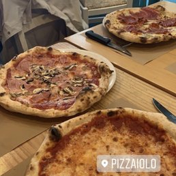 Margherita, fungi, jamon pizza Margherita, fungi, jamon pizza