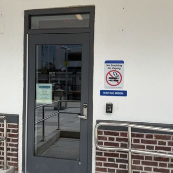 Mineola Train Station - Entrance to Waiting Room (where ticket office is) - Train Stations Near Me - Mineola, New York Mineola Train Station - Entrance to Waiting Room (where ticket office is) - Train Stations Near Me - Mineola, New York