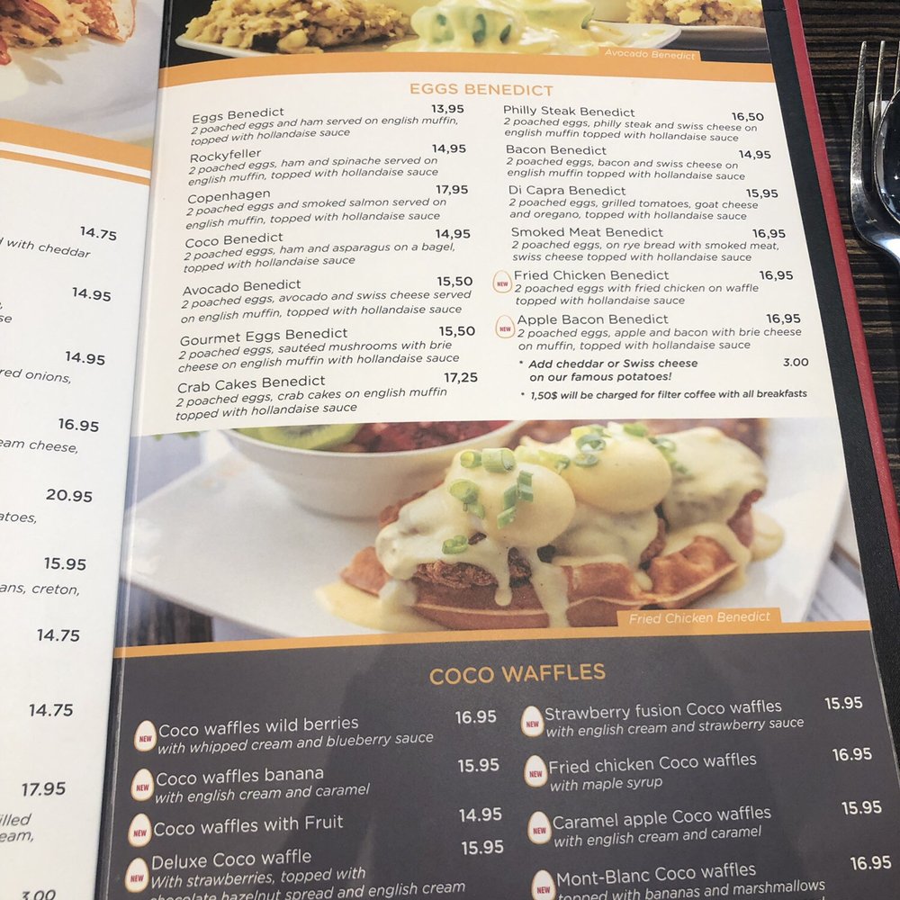 Allô! Mon Coco - Menu - Breakfast & Brunch Near Me - Montreal, Quebec