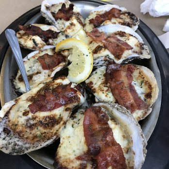 May's Seafood Restaurant - Baked Oysters with bacon! Everything is better with bacon especially oysters!!! - Seafood Near Me - Frederick, Maryland May's Seafood Restaurant - Baked Oysters with bacon! Everything is better with bacon especially oysters!!! - Seafood Near Me - Frederick, Maryland