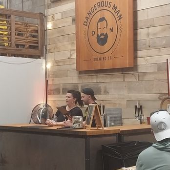 Dangerous Man Brewing - MerchEventsJackie behind the Back Bar - Beer Bar Near Me - Minneapolis, Minnesota