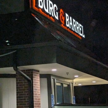 Burg & Barrel - Lenexa - a pickup truck parked in front of a burg and barrell restaurant - Burgers Near Me - Lenexa, Kansas Burg & Barrel - Lenexa - a pickup truck parked in front of a burg and barrell restaurant - Burgers Near Me - Lenexa, Kansas