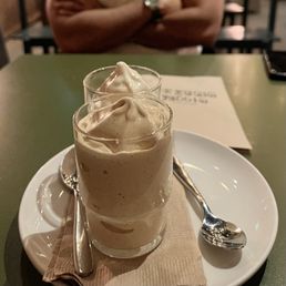 Espresso and Sweet Cream Soft Serve Ice Cream