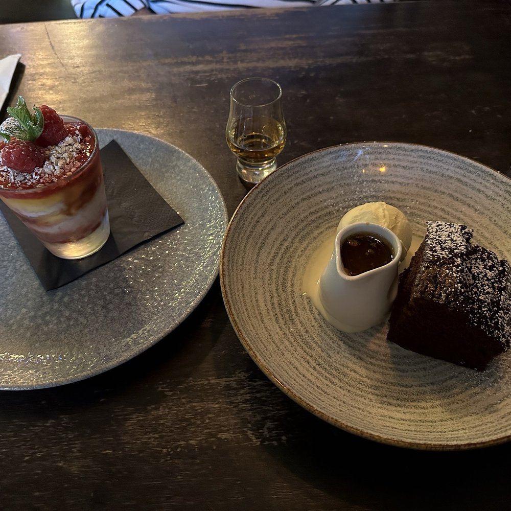 WHISKI Rooms - Cranachan & sticky toffee pudding - British Near Me - Edinburgh, EDH WHISKI Rooms - Cranachan & sticky toffee pudding - British Near Me - Edinburgh, EDH