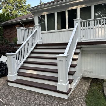 Boston Hardwood Decks - Mohagany stairs - Decks & Railing Near Me - Malden, Massachusetts Boston Hardwood Decks - Mohagany stairs - Decks & Railing Near Me - Malden, Massachusetts