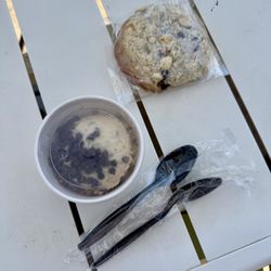 Cara's Cookie Company - Edible cookie dough + lemon blueberry cobbler cookie